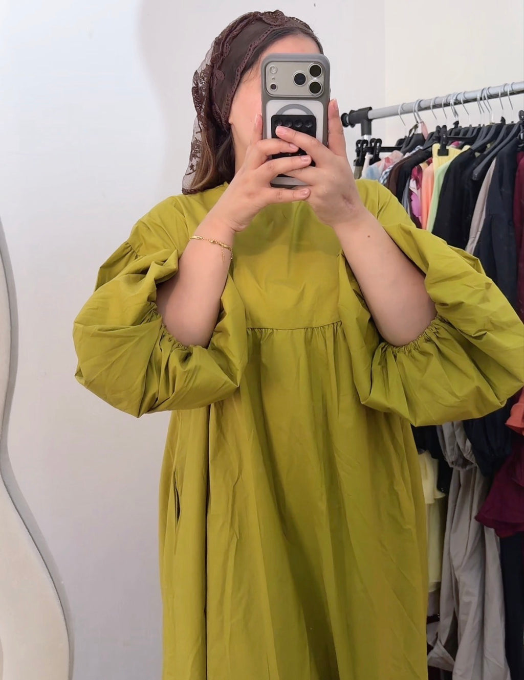 ROBE ZAHIRA| OLIVE
