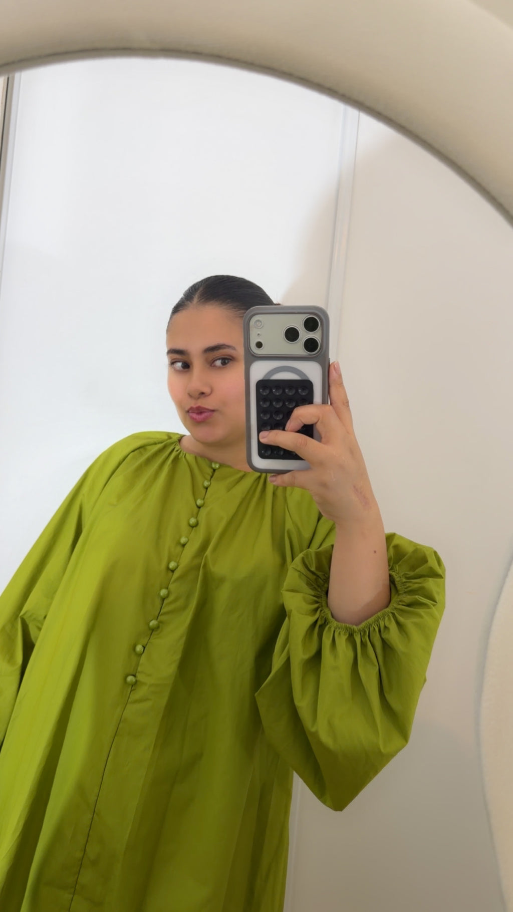 Blouse 100% coton olive