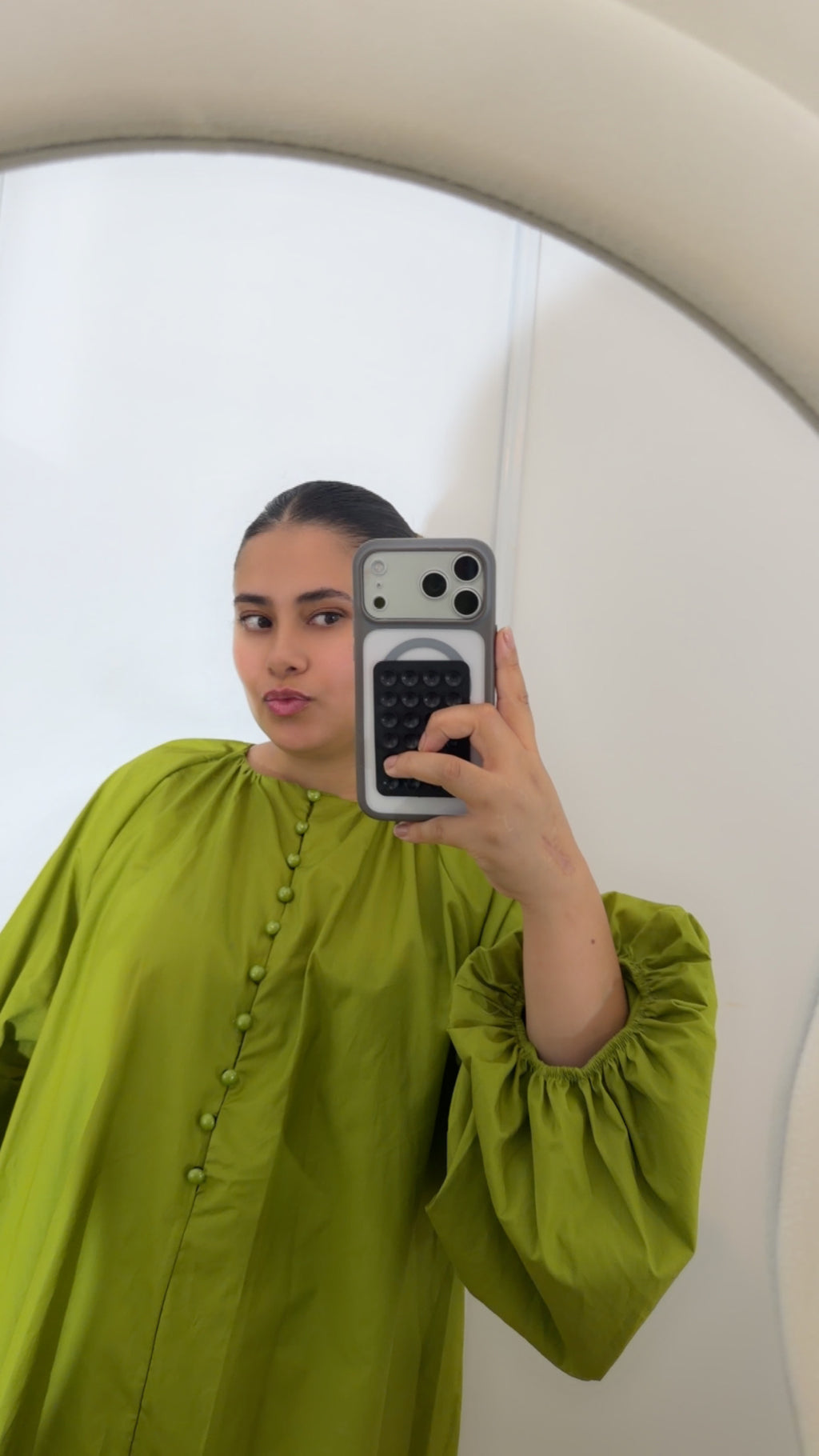 Blouse 100% coton olive