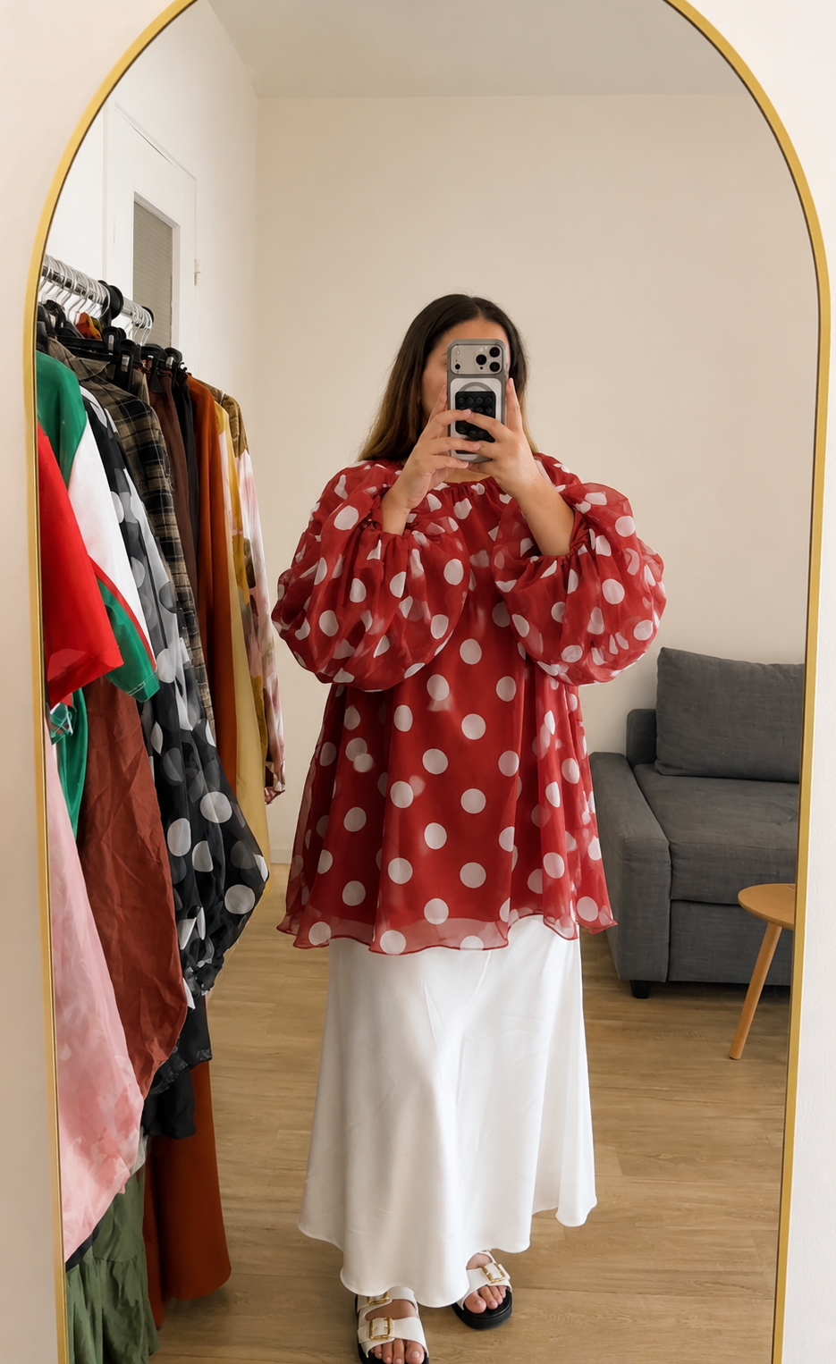 BLOUSE À POIS